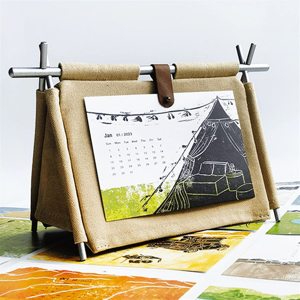 DIY Camping Tent Desk Calendar 2023